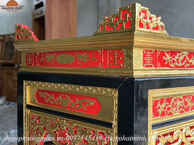 bàn thờ mít sơn thếp vàng