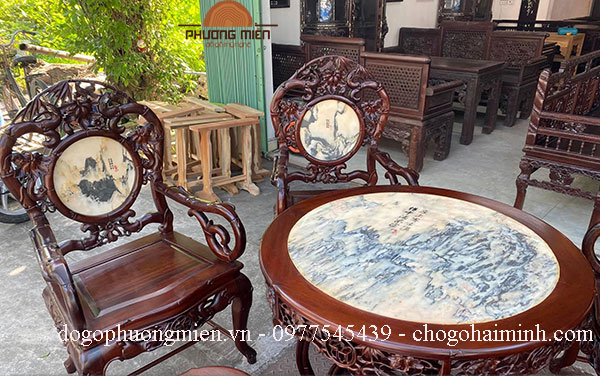 bàn ghế trúc dưa gỗ gụ