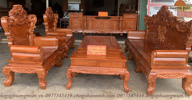 bàn ghế hoàng gia gỗ hương đá đẹp