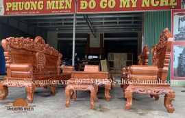 Bàn ghế hoàng gia gỗ hương đá hiện đại đẹp.