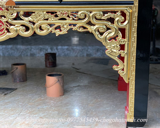 bàn thờ mít sơn thếp vàng