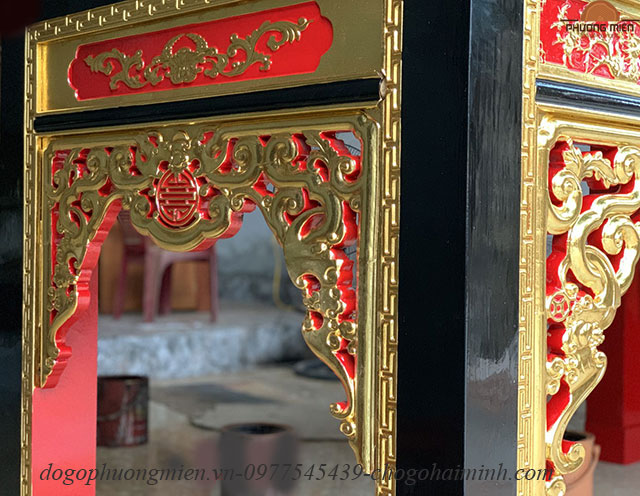 bàn thờ mít sơn thếp vàng