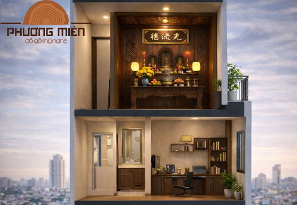 bàn thờ đặt nơi trang nghiêm