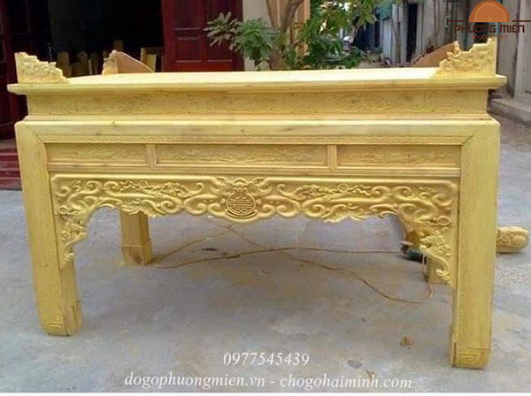 bàn thờ truyện như ý gỗ mít.