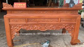 Bàn thờ như ý nền gỗ hương đá đẹp giá bao nhiêu tiền? (Bàn giao tại Thanh Hoá)