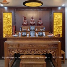 99+ Mẫu bàn thờ Phật đẹp, chất lượng, hợp phong thuỷ, giá tốt 2025.