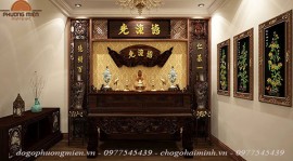 Bàn thờ Phật tại gia đẹp đơn giản- xu hướng không gian thờ hiện đại.
