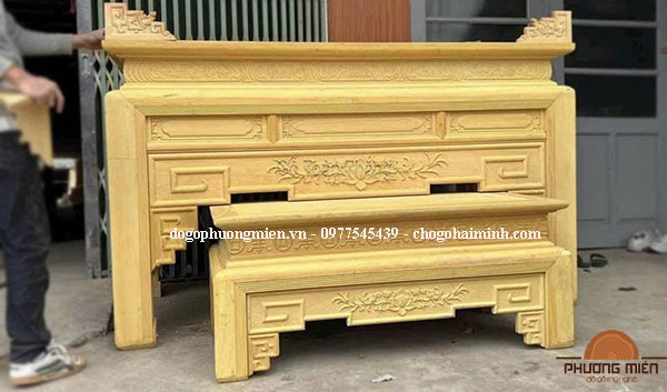 bàn thờ đơn giản truyện cài sen