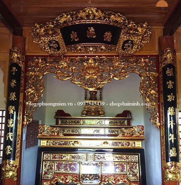treo cuốn thư câu đối chuẩn phong thuỷ.