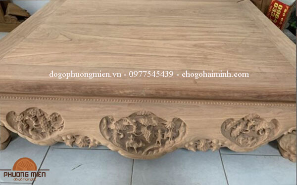 sập ba bông gõ đỏ