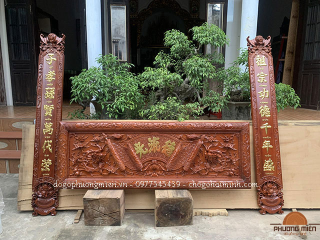 đại tự câu đối gỗ hương chất lượng