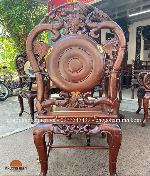 bàn ghế trúc dưa gỗ gụ