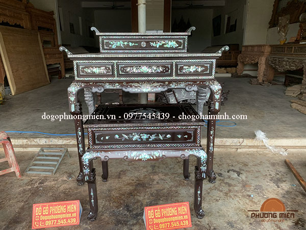 mẫu bàn nghi thờ cẩn ốc đẹp