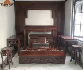 Bàn thờ truyện đơn giản gỗ hương đá. (chị Nhung-Hà Nội)