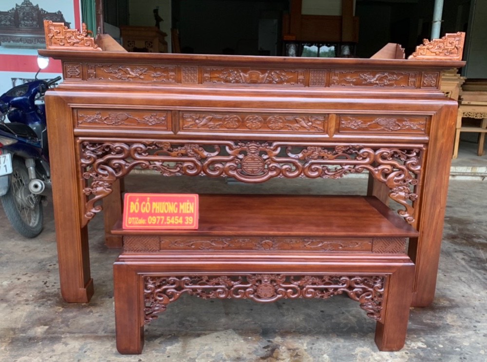Top 10 mẫu bàn thờ án gian sập thờ gỗ đẹp nhất hiện nay.
