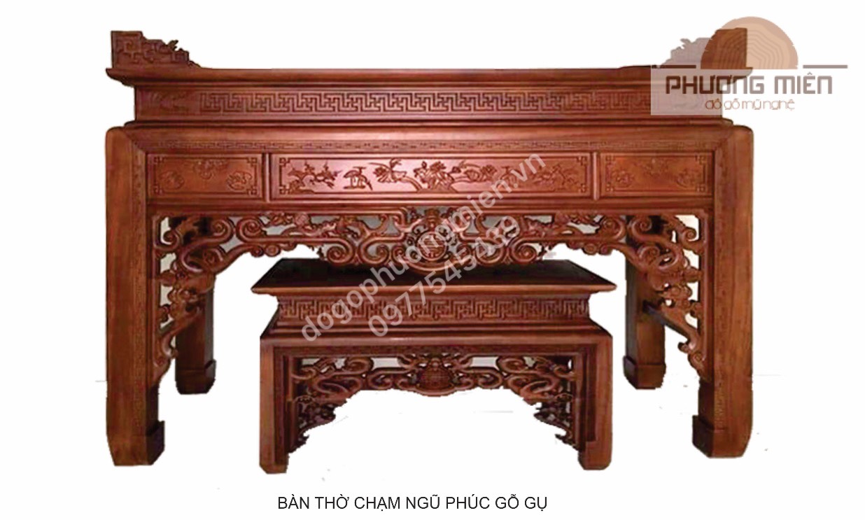 bàn thờ truyện như ý thủng gỗ gụ