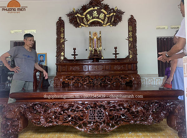 sập mai điểu gỗ 