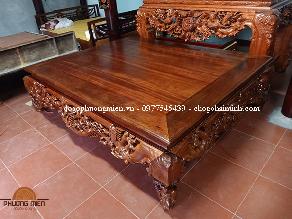 sập ngũ phúc cổ gỗ gụ