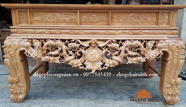 sập thờ mai điểu gõ đỏ