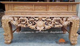 Sập thờ, bàn thờ mai điểu gỗ gõ đỏ đẹp.