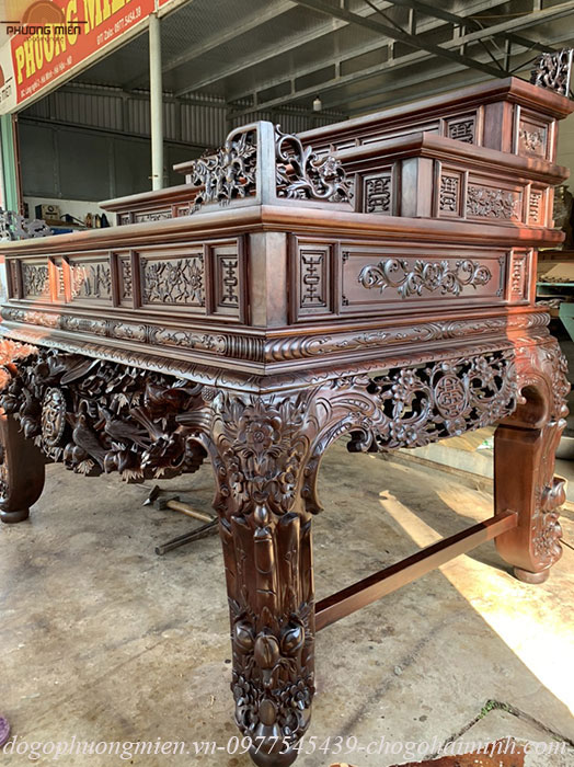 sập thờ mai điểu tam cấp