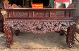Sập thờ sen vịt gỗ gụ mật đẹp.