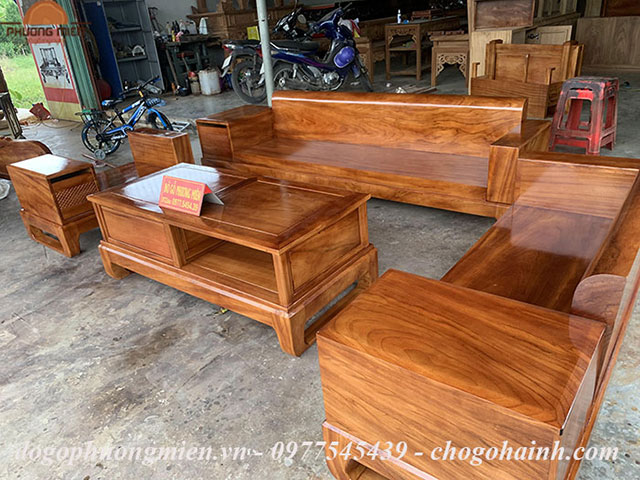 sofa chữ u bàn ghế hiện đại