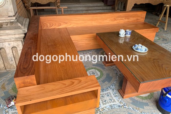 Sofa hiện đại gỗ gõ đỏ đẹp.