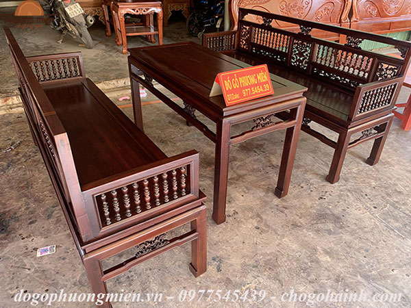trường kỷ con tiện gỗ 