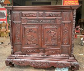 Tủ thờ Huế gỗ gụ đẹp chất lượng nhất hiện nay.( Sài Gòn)